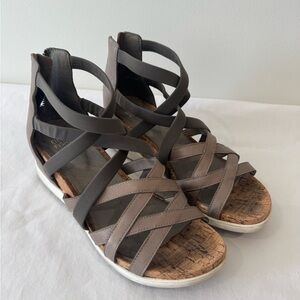 Eileen Fisher Gray Strappy Sandals